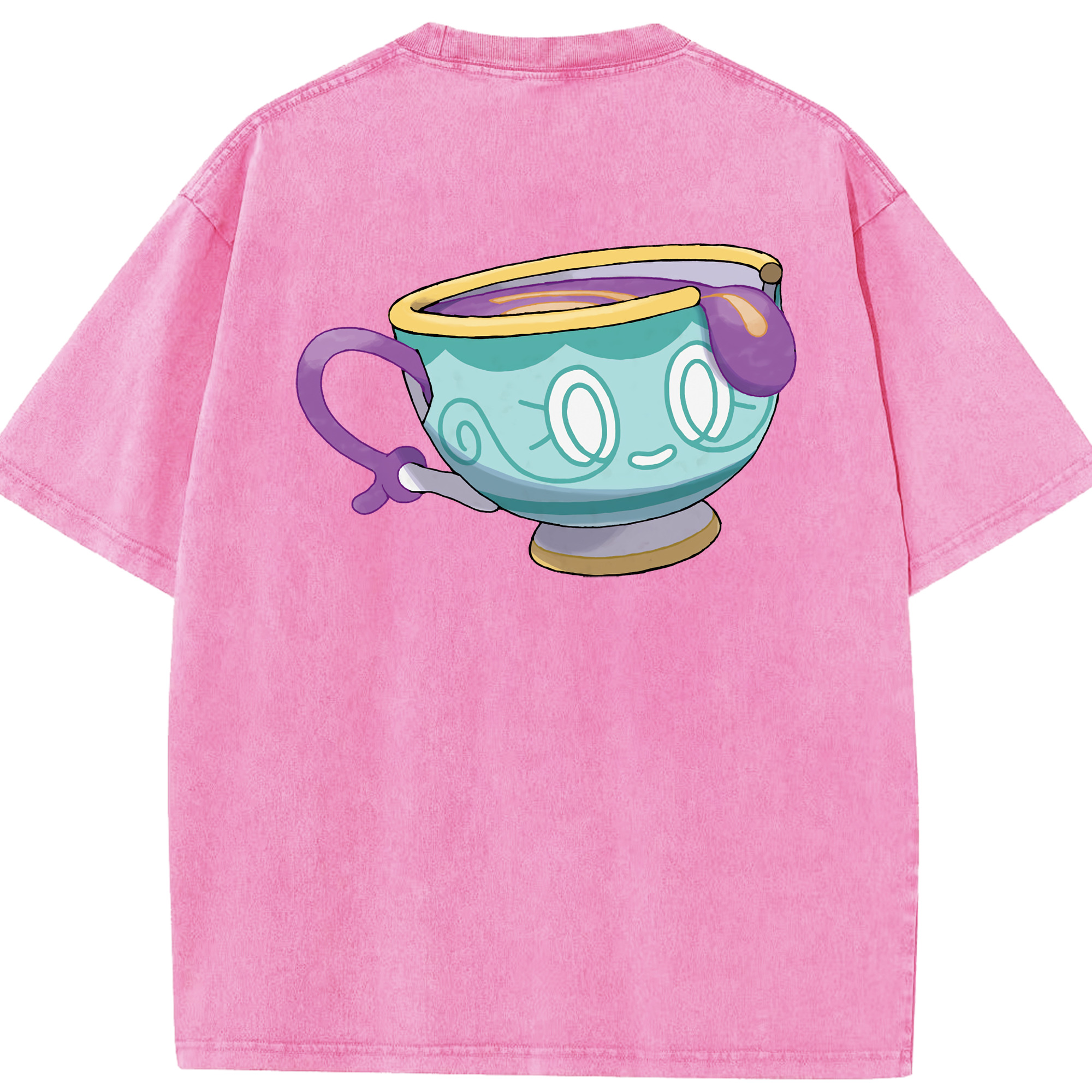 （画像用） ポケットモンスター Pokémon 綿100% ヴィンテージ風 半袖Tシャツ（背面プリント）